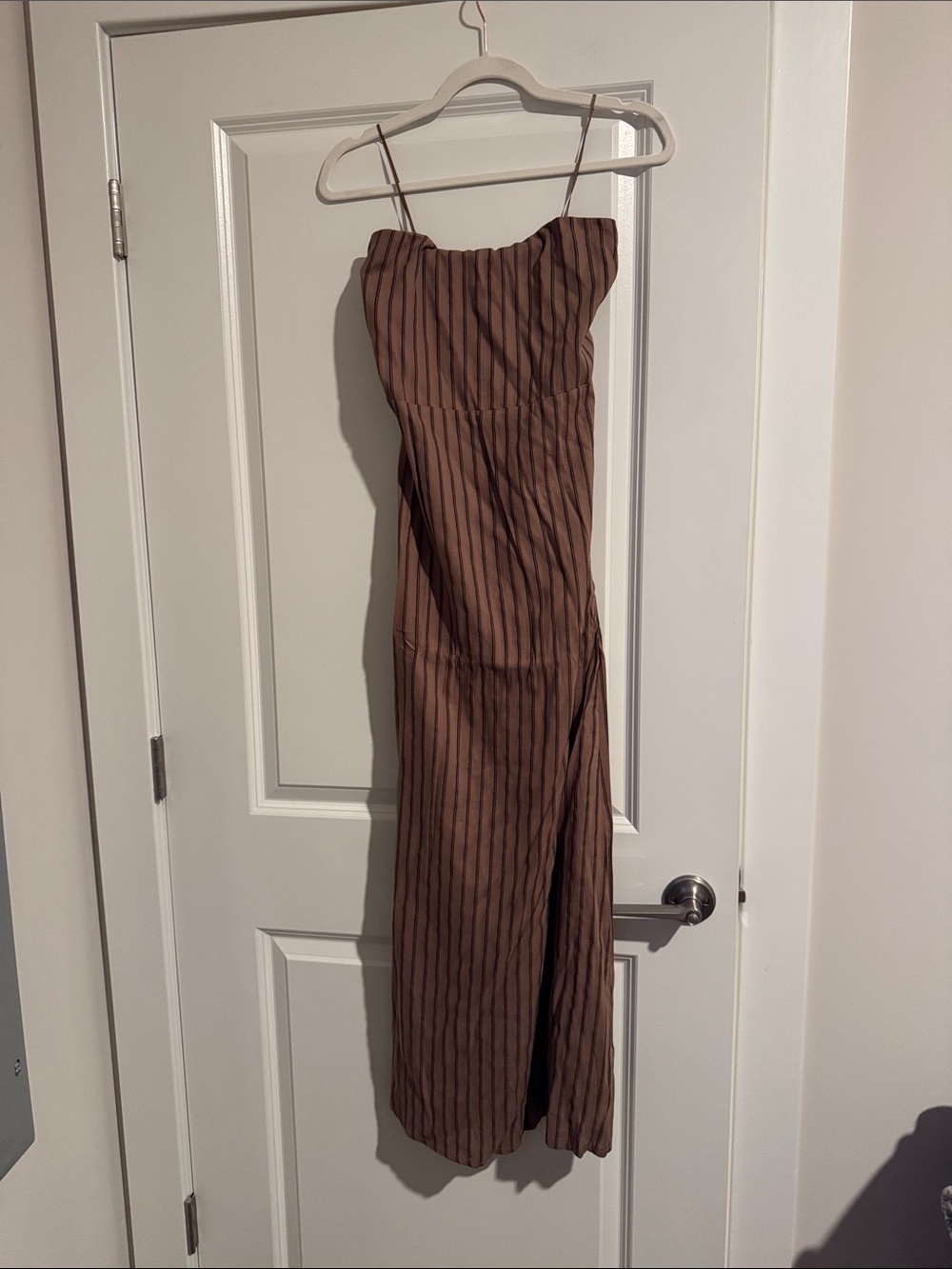 NWT Olivaceous Striped Brown Dress